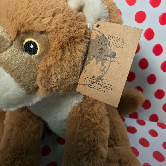Africa’s Legends Eco Friends 11” Lion Cub Plush Stuffed Animal  NWT - Picture 4 of 7